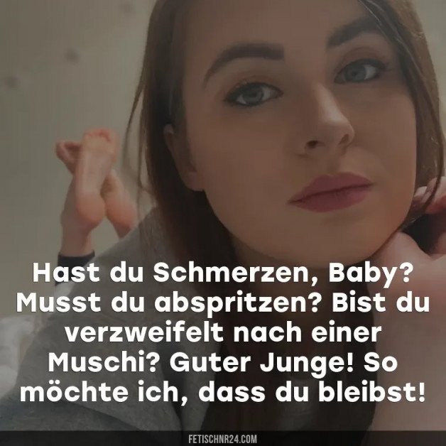 Photo by FetischNr24 - Mrs Emily with the username @FetischNr24, who is a brand user,  November 10, 2024 at 10:25 AM. The post is about the topic German Cuckold Captions and the text says 'Wenn Verzweiflung gut tut..'