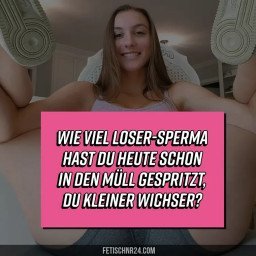 Photo by FetischNr24 - Mrs Emily with the username @FetischNr24, who is a brand user,  April 12, 2024 at 5:20 PM. The post is about the topic Sissy Captions and the text says 'oink! oink!

#caption #loser #sissy #german'