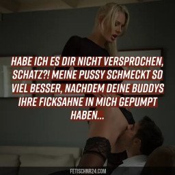 Shared Photo by FetischNr24 - Mrs Emily with the username @FetischNr24, who is a brand user,  April 24, 2024 at 3:40 PM. The post is about the topic German Cuckold Captions