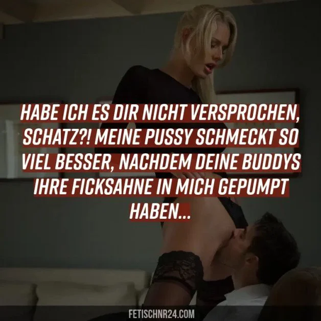 Photo by FetischNr24 - Mrs Emily with the username @FetischNr24, who is a brand user,  April 18, 2024 at 3:40 PM. The post is about the topic Cuckold Captions and the text says 'So ist es gut... leck sie schön sauber...

#cuckold #femdom #caption #german #deutsch'