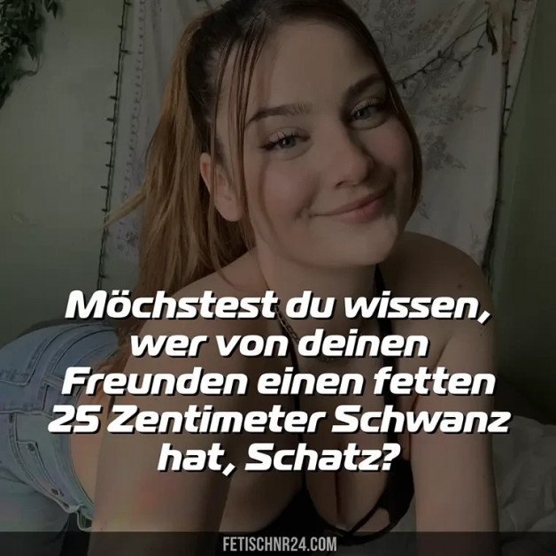 Photo by FetischNr24 - Mrs Emily with the username @FetischNr24, who is a brand user,  April 16, 2024 at 5:20 PM. The post is about the topic Cuckold Captions and the text says 'Woher sie die Infos nur hat...

#cuckold #german #deutsch #caption'