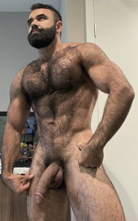 Photo by nightcreature231 with the username @nightcreature231, who is a verified user,  June 4, 2024 at 10:55 AM and the text says 'wow great body nice hairy chest good look  and a fucken hot cock'