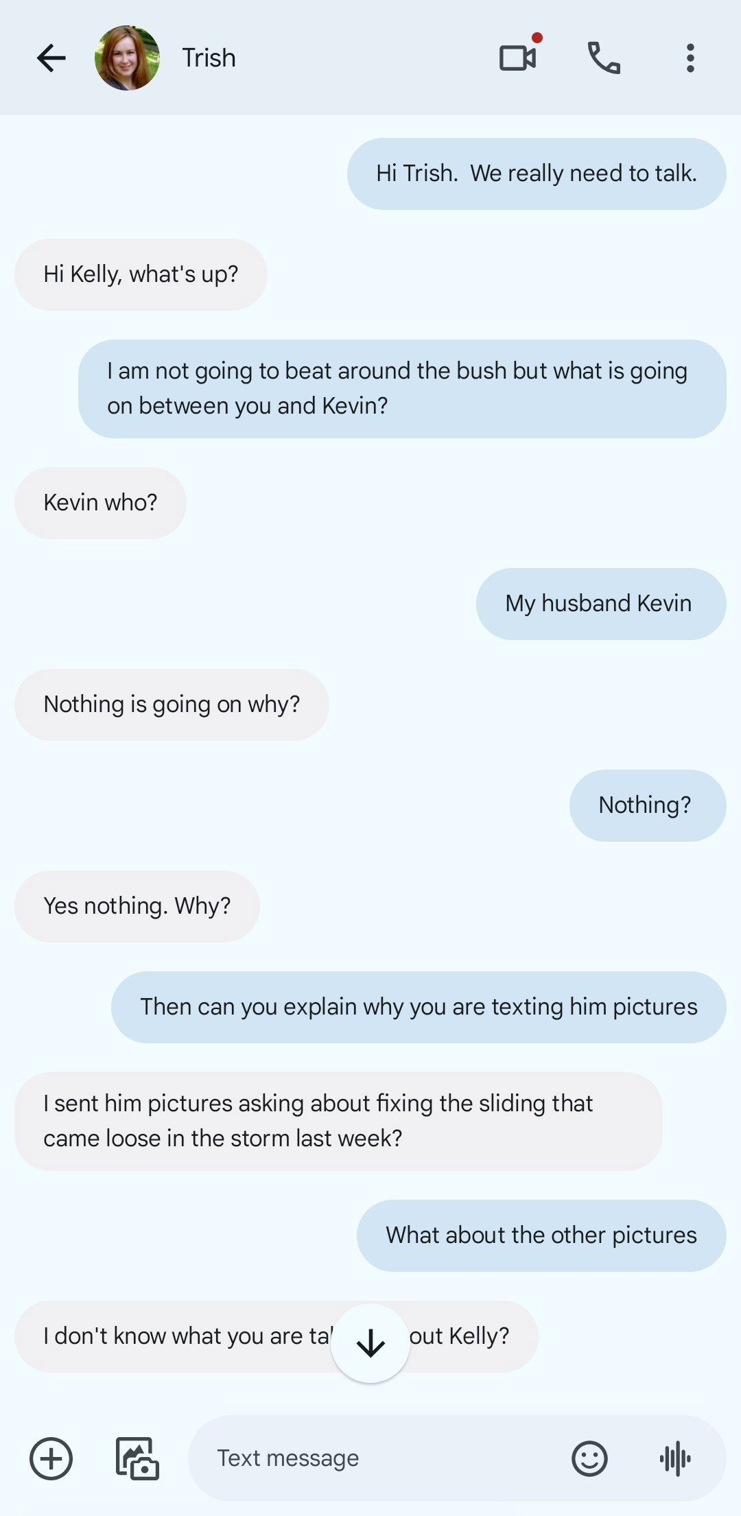 Photo by Lookingaround with the username @Neohcurious, who is a verified user,  May 11, 2024 at 12:37 AM. The post is about the topic Text Fantasies and the text says 'catching husband pt 1.
a wife find nude pictures of her neighbor on her husbands phone. she confonts her. what will happen?'