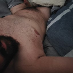 Photo by Nutterbutter with the username @NuttsNButts,  January 16, 2021 at 2:16 PM. The post is about the topic GayTumblr and the text says 'Morning Wood #bears #beardaddy #daddy #hairycock #chubbear #bearchub'
