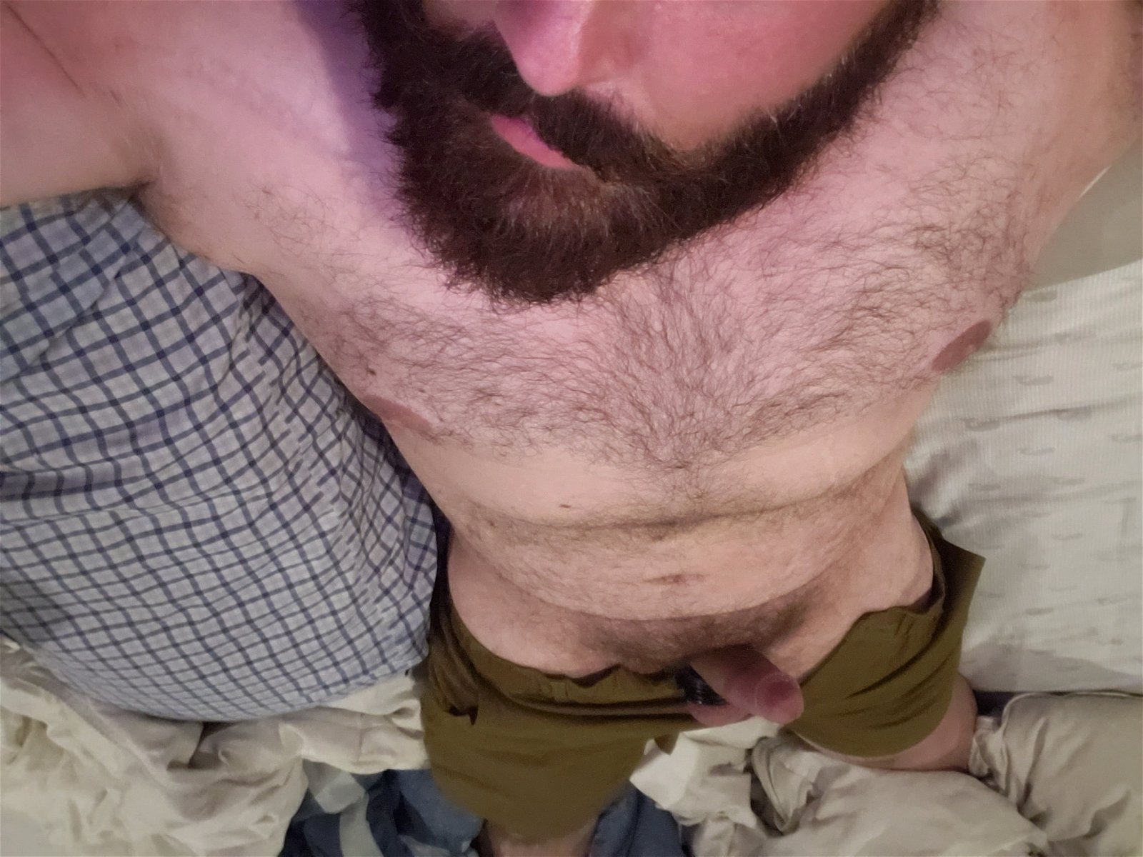 Photo by Nutterbutter with the username @NuttsNButts,  July 14, 2020 at 4:14 AM. The post is about the topic GayTumblr and the text says 'new shorts #woof #horny #cock #bear #beard'
