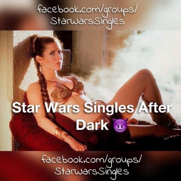 Photo by IG@36ddds with the username @averyhornyvirgo, who is a star user,  March 22, 2022 at 2:38 AM. The post is about the topic Sexy Cosplay and the text says 'https://www.facebook.com/groups/starwarssingles/'