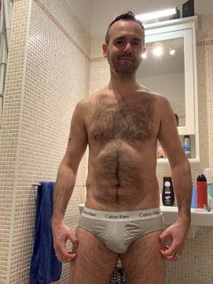 Photo by Acer2212 with the username @acer2212, who is a verified user,  October 8, 2024 at 6:57 AM. The post is about the topic Gay Underwear and the text says 'Morning pic after waking up! Briefs smell so good'