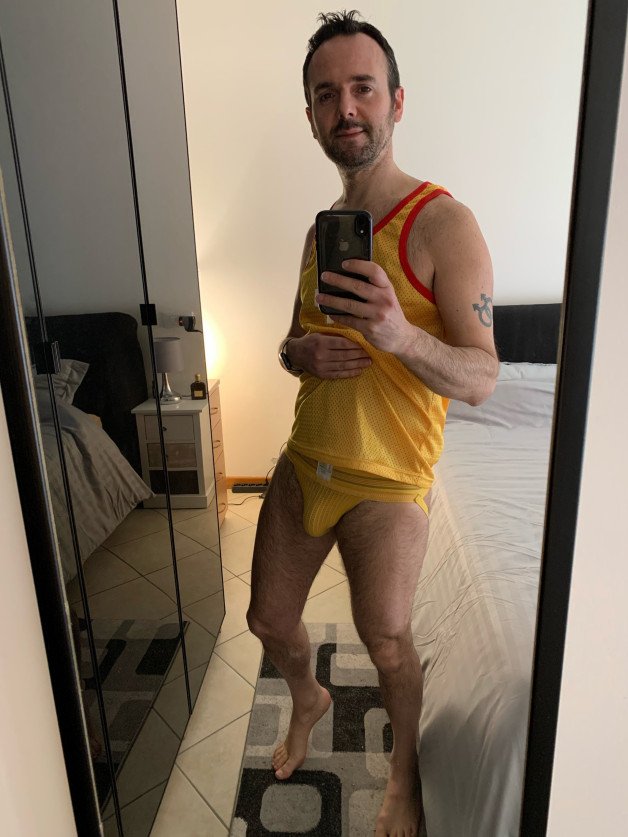 Photo by Acer2212 with the username @acer2212, who is a verified user,  July 26, 2024 at 7:27 AM. The post is about the topic Gay Underwear and the text says 'Yellow'