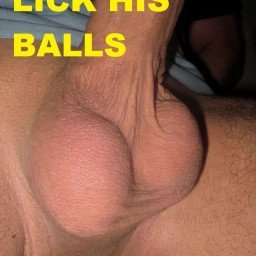 Photo by Loveforman with the username @Loveforman, who is a verified user,  May 4, 2024 at 4:12 PM and the text says 'Don't ignore his ballsack...It's what makes him a man and where all his sperm and testosterone is made. Licking his balls is a high form of cock worship. They were made by god. Sucking them is a direct way of asking god to bring a load into existence. Ask..'