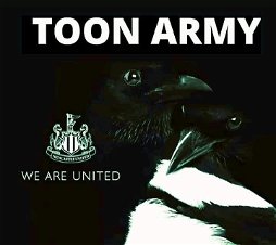 Photo by Murf80 with the username @Murfy80, who is a verified user,  April 4, 2024 at 1:11 AM and the text says 'UP THE FUCKIN TOON NUFC4LIFE 😛'