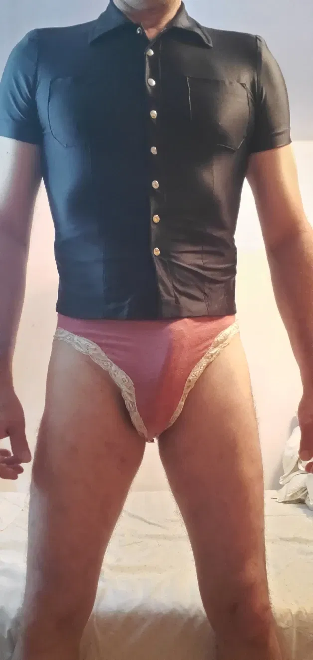 Photo by Herrero123 with the username @Herrero123, who is a verified user,  April 5, 2024 at 6:53 AM. The post is about the topic Panties  for all genders and the text says '#meninpanties'