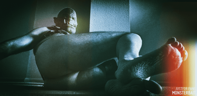 Photo by Monsterbait with the username @Monsterbait, who is a star user,  March 30, 2022 at 3:06 PM. The post is about the topic GayMonsters and the text says '💚The booty is up for all subscribers!💚
#orc #ogre #monster #mask #kink #fetish'