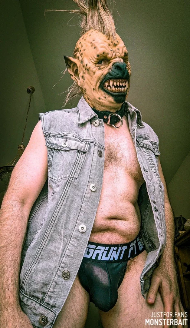 Photo by Monsterbait with the username @Monsterbait, who is a star user,  March 25, 2024 at 2:21 PM. The post is about the topic GayExTumblr and the text says 'The gnoll workin on a hyena punk look needs some patches for his battle vest. If you want to contribute to this project feel free to select some from our wish-list or give some suggestions:
https://www.amazon.com/hz/wishlist/ls/35FOK5PM5E6UF'