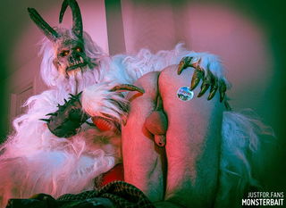 Photo by Monsterbait with the username @Monsterbait, who is a star user,  November 6, 2024 at 12:14 AM. The post is about the topic GayExTumblr and the text says 'Bad dogs that didn't vote do not get bent over Krampus' lap. They just get coal...'