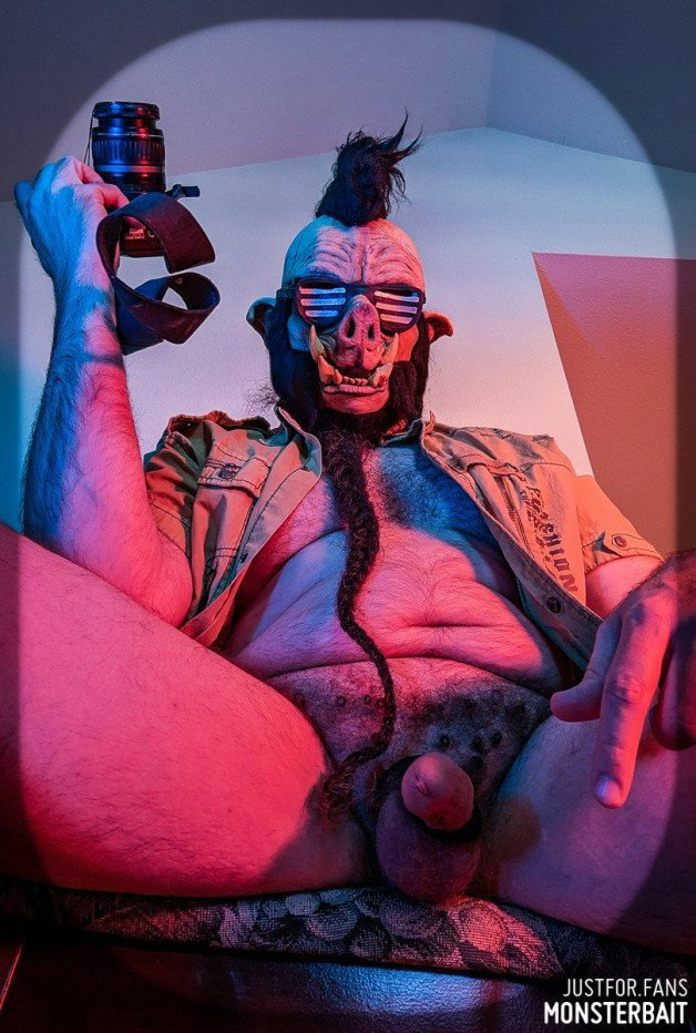 Photo by Monsterbait with the username @Monsterbait, who is a star user,  October 30, 2022 at 4:31 PM. The post is about the topic GayExTumblr and the text says 'Happy Halloween Pigs! 

Bebop will be your boudoir photographer today!

#pig #pigman #pigmask #mask #maskedmen #gay #male #men #man #nude #monster #bebop #fanart #Halloween #fantasy #roleplay'