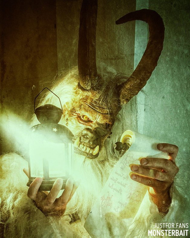 Photo by Monsterbait with the username @Monsterbait, who is a star user,  April 5, 2022 at 6:24 PM. The post is about the topic GayExTumblr and the text says '👹He sees you when you're sleeping
He knows when you're awake🕯️

Full photo set up for subs!

#Krampus #Devil #Demon #Mask #Fetish #Kink #BadBoys #NaughtyList #Xxxmas #ogre #monster'