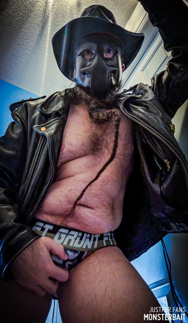 Photo by Monsterbait with the username @Monsterbait, who is a star user,  December 13, 2024 at 6:41 PM. The post is about the topic GayExTumblr and the text says 'Leather Cowboy shots up for subs.

You can support us in making more of this type of stuff from any of these links:
https://justfor.fans/Monsterbait
https://onlyfans.com/monsterbait
Telegram Version:
https://t.me/MonsterbaitMemberBot'