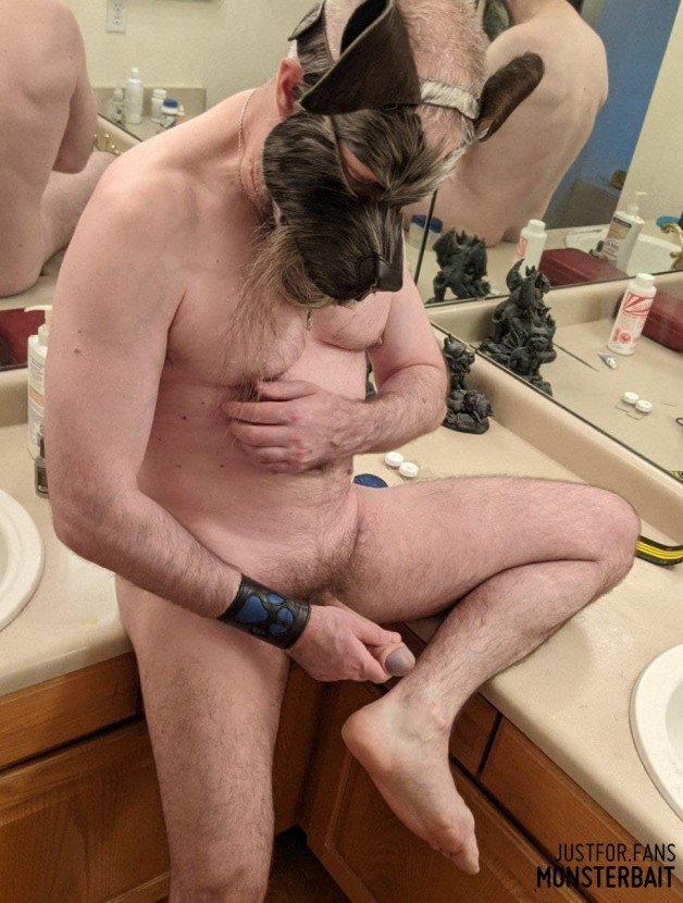 Photo by Monsterbait with the username @Monsterbait, who is a star user,  July 21, 2021 at 6:46 PM. The post is about the topic GayExTumblr and the text says 'After work out PupCrumbs. Got him to cum twice in the same 10 minute span. 
HOT

Video at:
https://justfor.fans/Monsterbait
https://onlyfans.com/monsterbait

#solo #pup #mask #humanpuppy #humanpups #fetish #kink #cumplay #handy #handjob #beard..'
