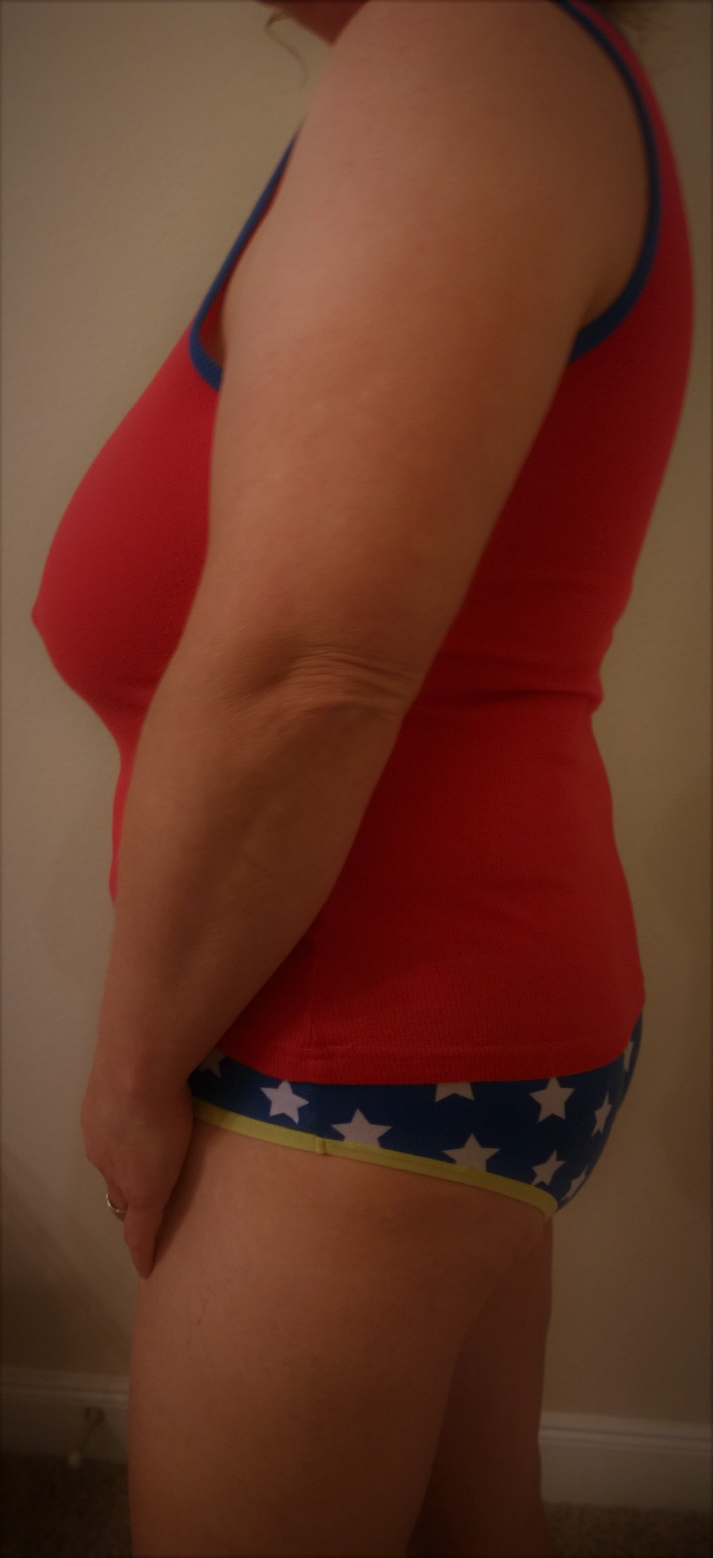 Album by Foxywifey1975 with the username @Foxywifey1975, who is a verified user,  July 4, 2024 at 3:59 PM and the text says 'Happy 4th of July!!'