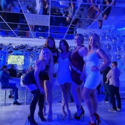Photo by Dragontalez with the username @Dragontalez, who is a verified user,  April 24, 2024 at 9:29 PM and the text says 'Good times in Florida. Great group of ladies and we all had some fun! My wife is in the red dress, to the right of Kitty Kristy'