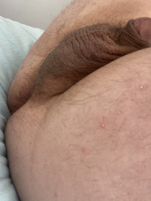 Photo by musaswaggx with the username @musaswaggx, who is a verified user,  April 22, 2024 at 12:23 PM. The post is about the topic Hairy ballsack and the text says 'My own fuckable ballsack #dick #balls'