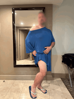 Photo by Nikki with the username @Ironpickle69, who is a verified user,  August 27, 2024 at 4:00 AM. The post is about the topic Crossdressers and the text says 'feeling naughty'