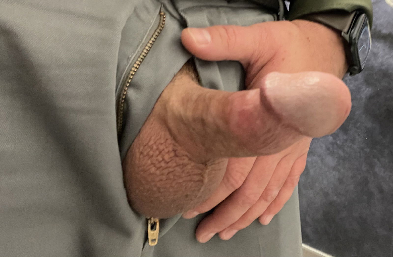 Album by HandsomeRob28 with the username @HandsomeRob28, who is a verified user,  October 22, 2024 at 9:09 PM. The post is about the topic Cocks Up-Close and Personal and the text says 'Corporate cock, anyone?'