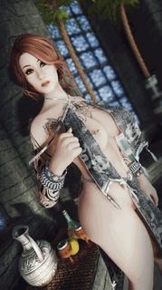 Photo by Skyrim4Ever91 with the username @Skyrim4Ever91, who is a verified user,  July 10, 2024 at 2:12 PM. The post is about the topic Porn Comics and the text says 'WIP
More at
patreon.com/Skyrim4everNSFWvideos'