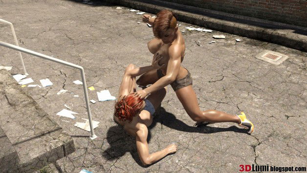 Photo by cssdude with the username @cssdude,  July 16, 2016 at 7:11 PM and the text says '#femalestreetfight, #catfightart'