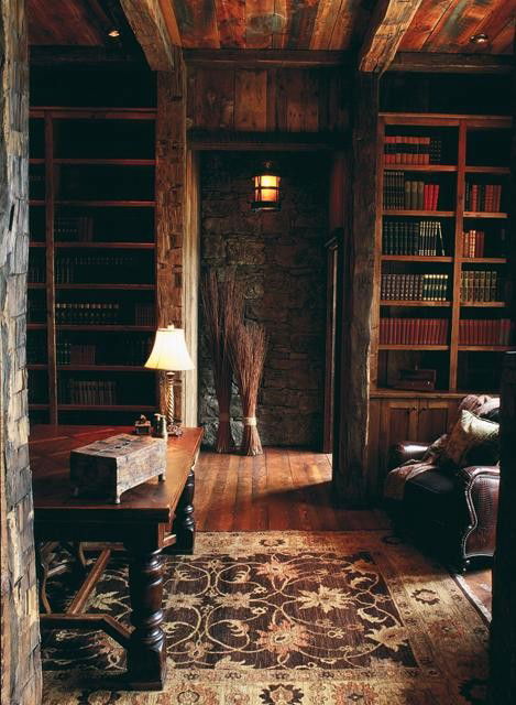 Photo by Ron with the username @rft161355,  August 31, 2016 at 1:03 AM and the text says 'cristiona:

Rustic reading room.   -c'