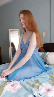 Photo by Lady inari with the username @Ladyinari, who is a star user,  June 3, 2024 at 12:28 AM and the text says 'I'm so skinny! Just imagine how I puff up, turning into a big blueberry!
#inflation #fetish #petitegirl #redhead #ginger'