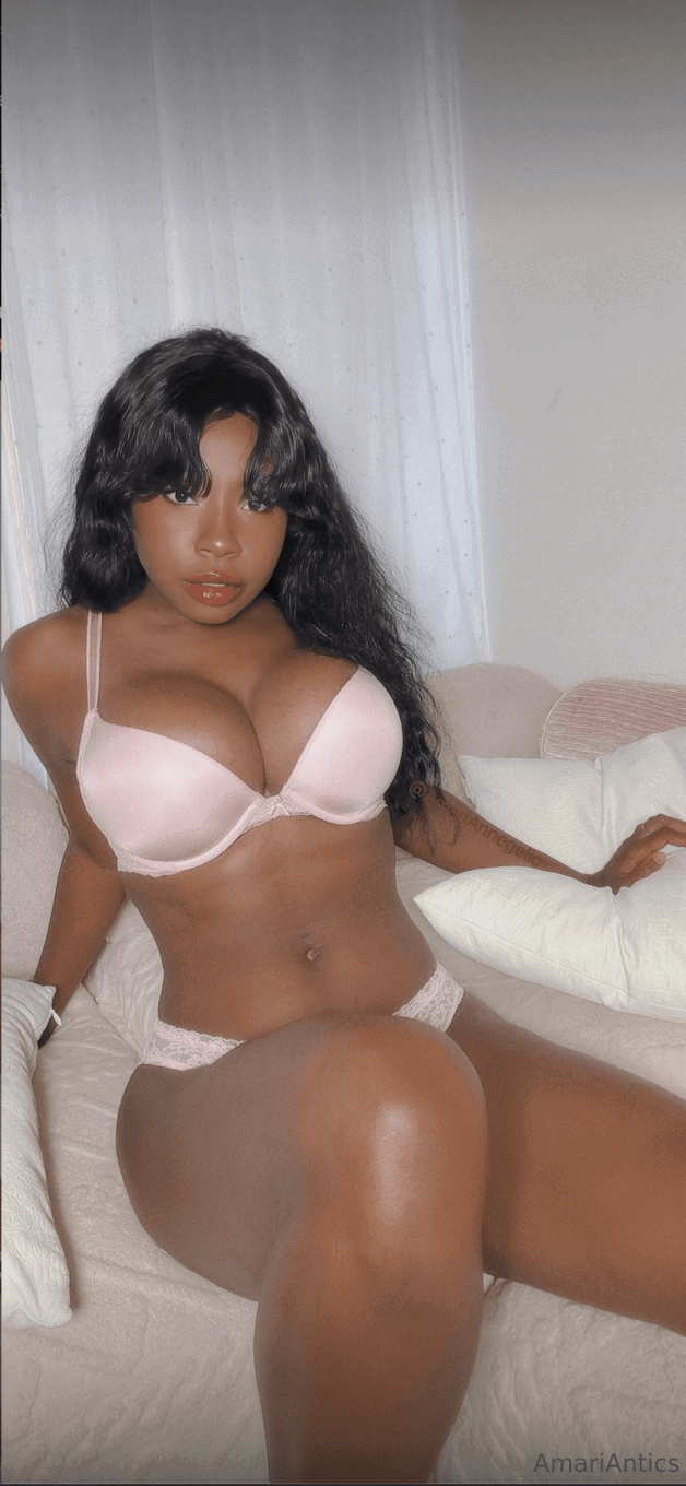 Photo by Amari #1 NAUGHTY ANGEL with the username @amariantics, who is a star user,  October 17, 2024 at 1:45 AM. The post is about the topic Black Beauties and the text says 'Got a little surprise planned for later tonight... (link below) 😈🖤

 https://onlyfans.com/amariantics/c22'