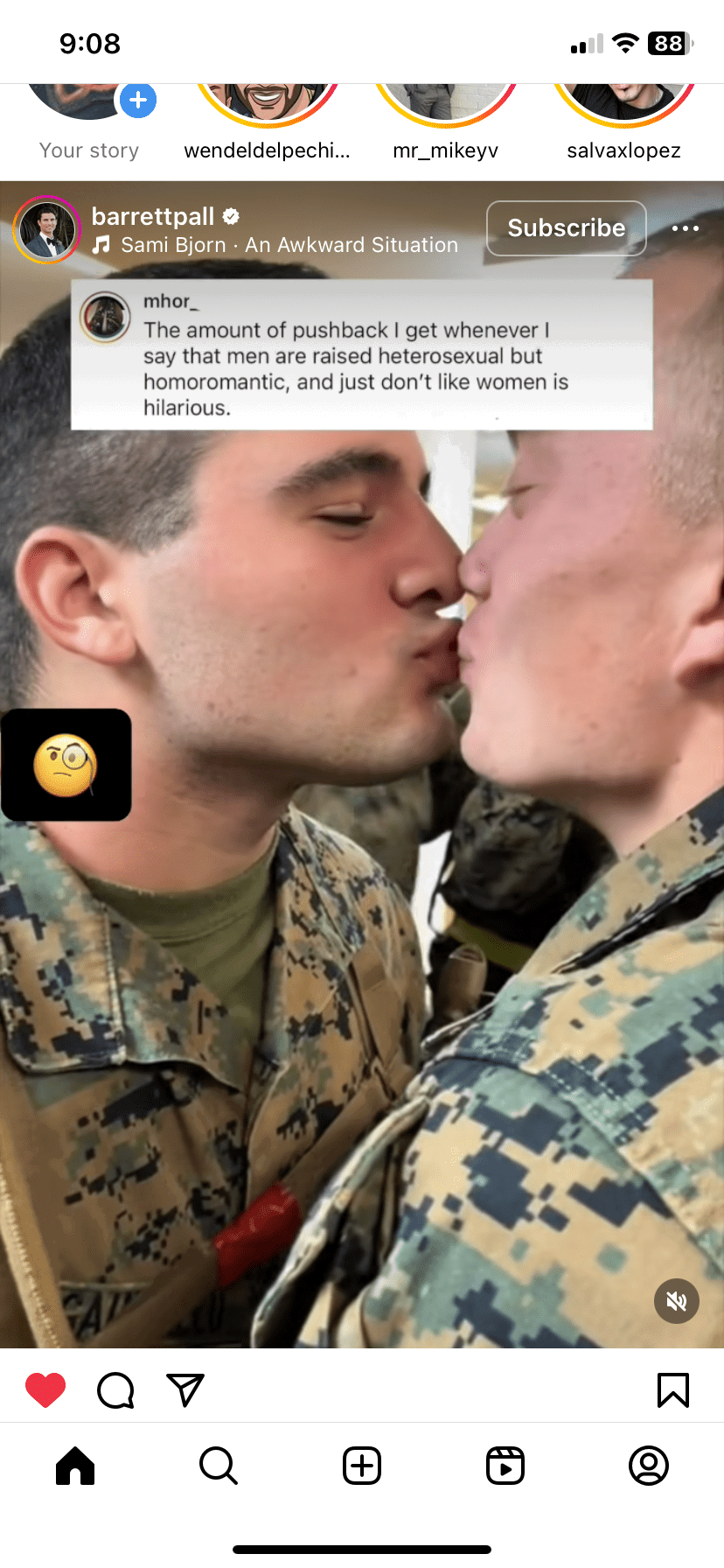 Photo by Lord Mikaelys with the username @LordMikaelys, who is a verified user,  May 16, 2024 at 11:09 AM. The post is about the topic Gay and the text says '#gay # bi #military #marines #army 
somecate my friends, others are freebirs from the'