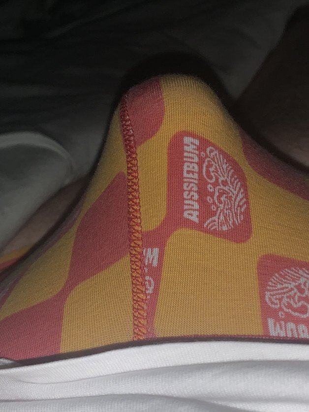 Photo by Lord Mikaelys with the username @LordMikaelys, who is a verified user,  October 16, 2024 at 6:36 AM. The post is about the topic Gay Underwear and the text says 'feeling horny....might delete later'