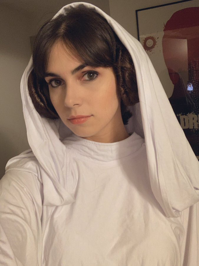 Photo by Nemmy with the username @nerminakulaglic, who is a verified user,  August 24, 2020 at 4:27 PM. The post is about the topic CostumesParody&Anime and the text says 'Kaitlin Witcher as Leia Organa  #KaitlinWitcher

https://xhamster.com/photos/gallery/piddleass-kaitlin-witcher-8578057'