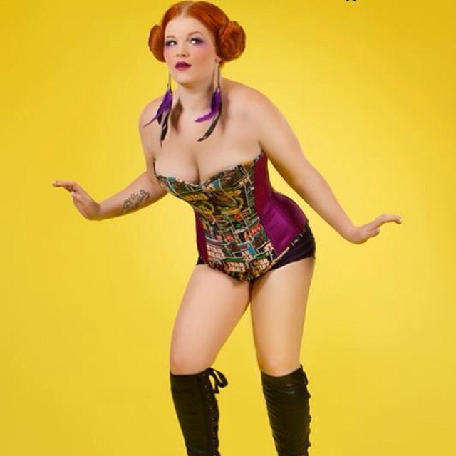 Photo by RedBushLover469 with the username @RedBushLover469,  May 4, 2014 at 6:46 PM and the text says 'ladyscarlettfanpage:

#maythe4thbewithyou #starwars #leiabuns #crop #photo by @lonestarpinup #muah by @gingersnapsburlesque #corset by #corsetboutique #boots #pinup #redhead #redheadsrule #redhairdontcare #geeky #nerdy #ginger #gingergirl #freckles..'