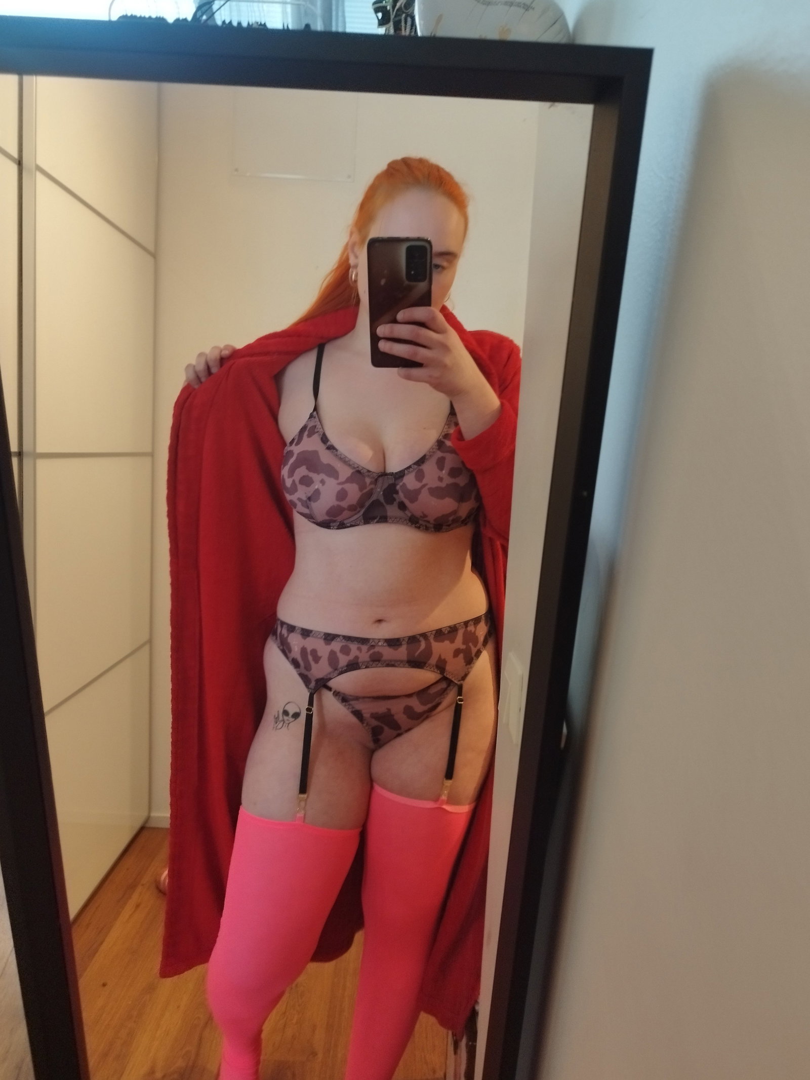 Photo by Secretsofapplepie with the username @Secretsofapplepie, who is a verified user,  June 4, 2024 at 2:13 PM. The post is about the topic Exquisite Lingerie and the text says 'hey I have something to show you 😏 hope you like what you see 😘


#lingerie #ginger'