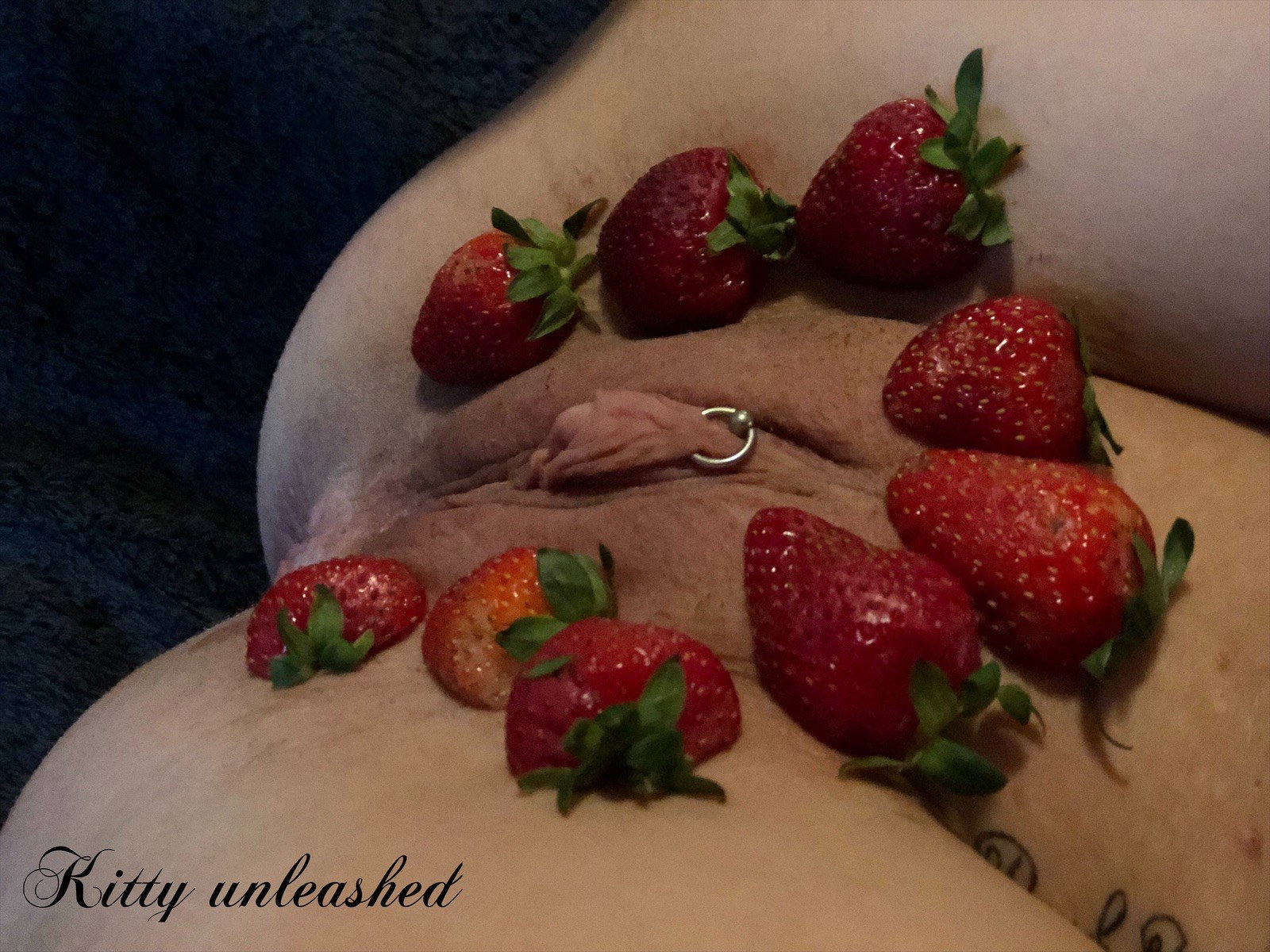 Photo by Kitty unleashed with the username @Kittyunleashed,  March 25, 2019 at 7:11 AM. The post is about the topic Amateurs and the text says 'Strawberries and cream'