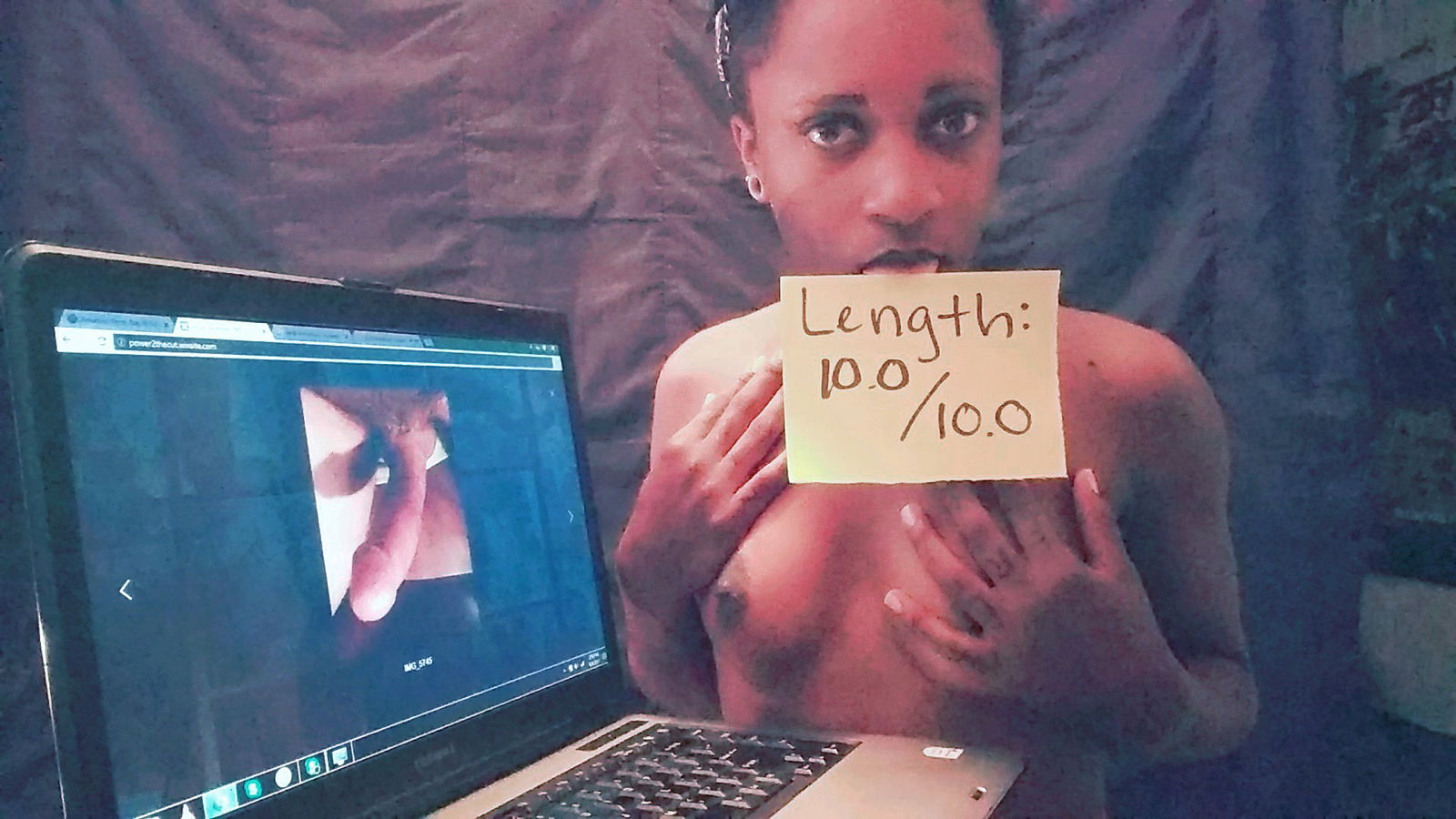 Photo by Acucullophilia with the username @Acucullophilia,  October 8, 2017 at 10:52 PM and the text says 'When I asked Nonna if she could rate my cock, she was all too happy to provide a comprehensive assessment of my manhood. You can order some fan signs of your own from this beautiful lady at extralunchmoney.com/job/make-you-2-nude-fan-signs!..'