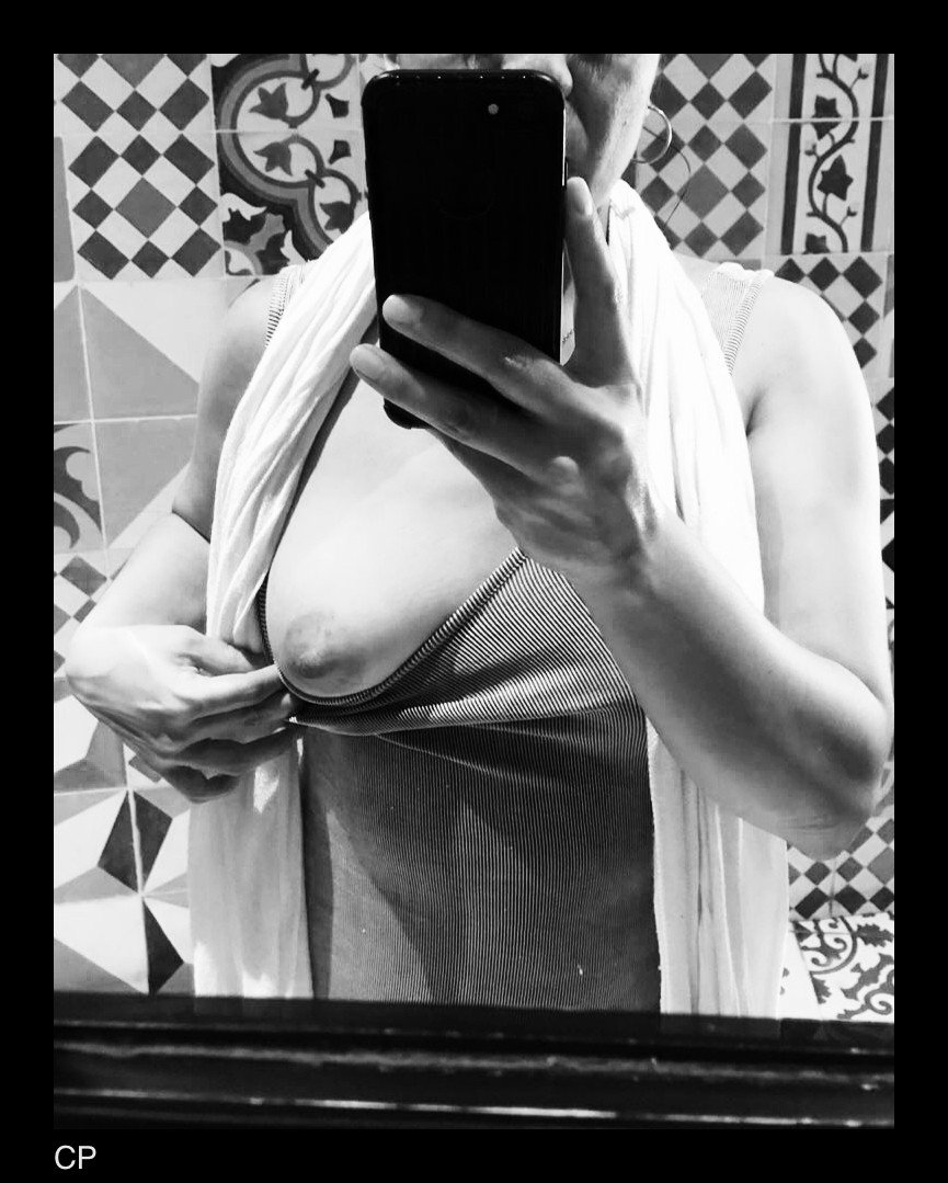 Photo by Intobria with the username @Intobria, who is a verified user,  January 7, 2019 at 3:30 PM and the text says 'What she sends me to keep me going!!!

#cp #lp #b&w #b&n #pussy #nipple #tit #teta #pezon'