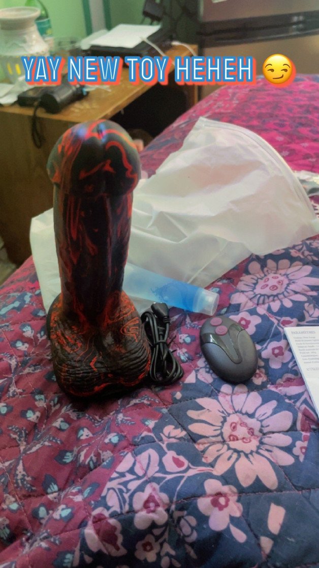 Photo by Spunkysoul with the username @Spunkysoul, who is a verified user,  July 1, 2024 at 1:55 AM. The post is about the topic Sex Toys and the text says 'ehhhh!!!! so excited to try this out. 💥💥❤️‍🔥'