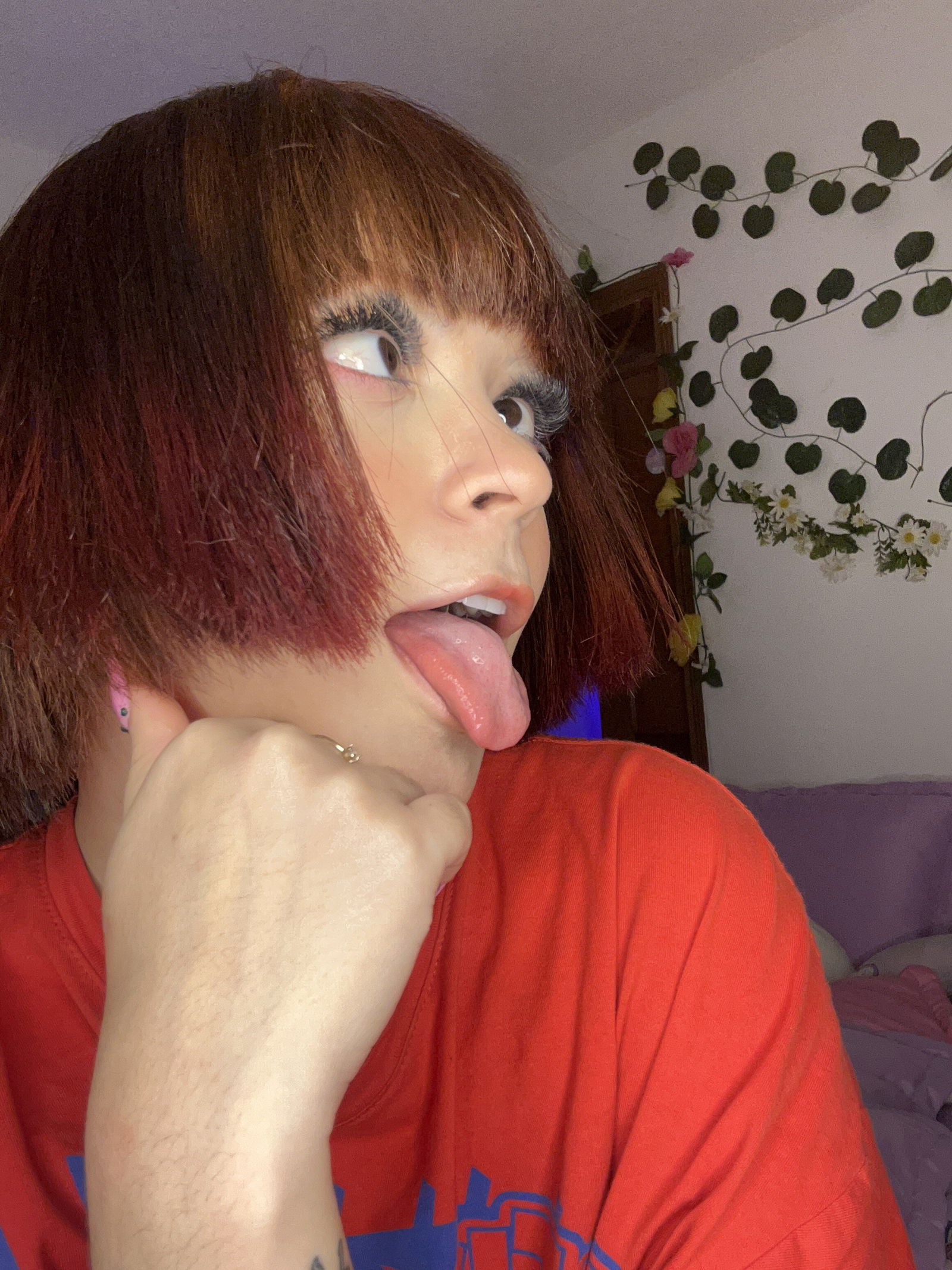 Album by E-Girl Luna with the username @luluanime, who is a star user,  July 15, 2024 at 3:11 PM. The post is about the topic Best Ahegao and the text says 'I&#039;ll be your favorite e-girl enthusiast 👻that&#039;s a promise 🫦'