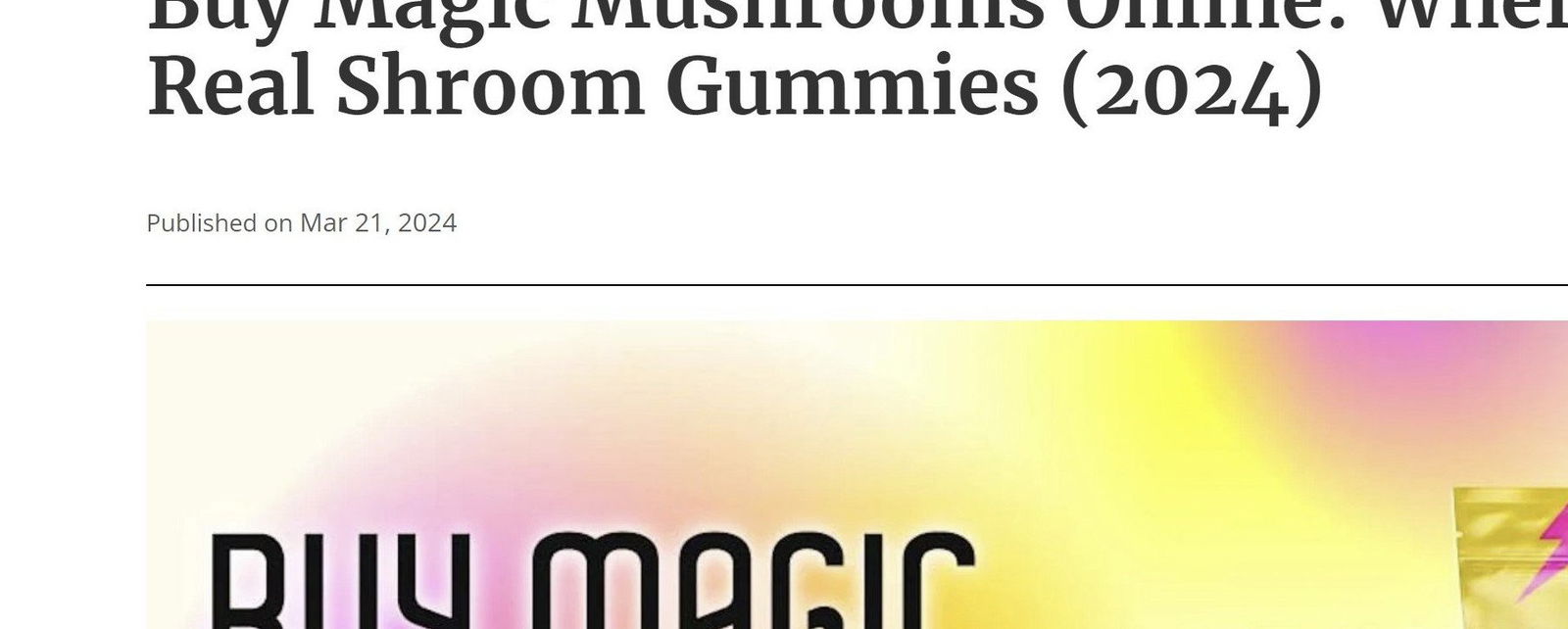 Cover photo of Buy Magic Mushrooms