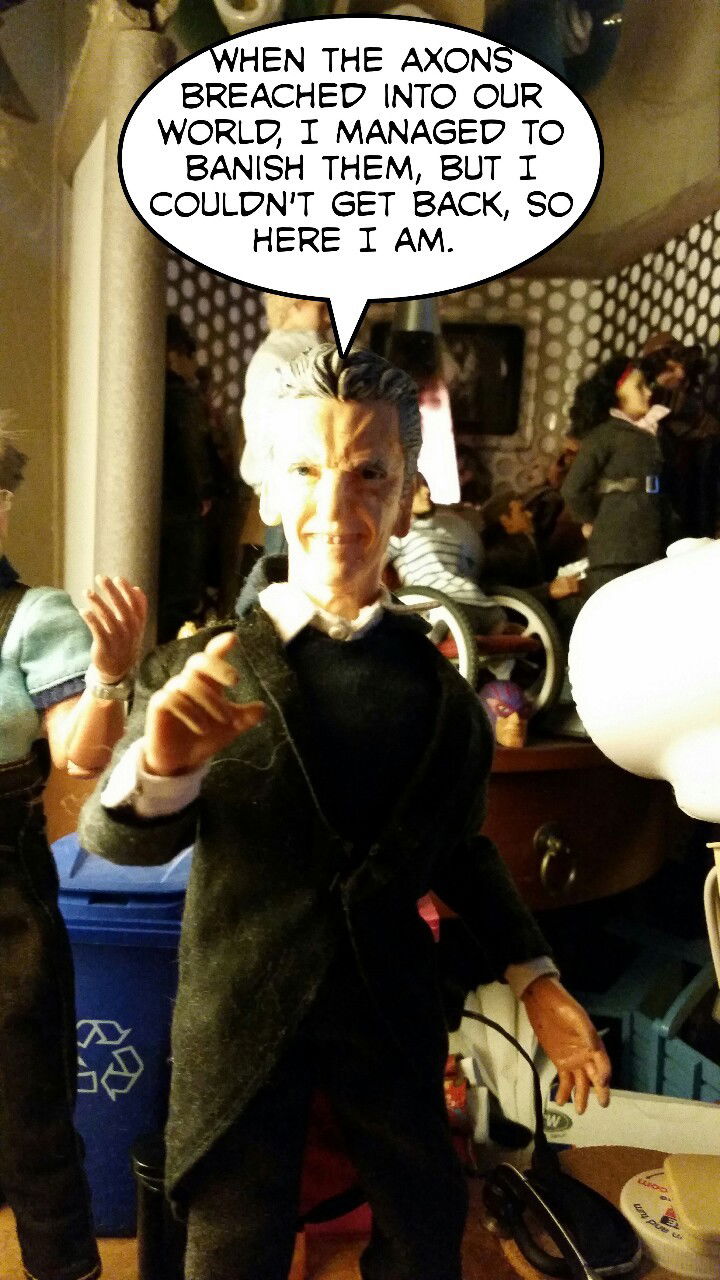 Photo by leviathan0999 with the username @leviathan0999,  February 25, 2015 at 1:26 AM and the text says 'Okay, I&rsquo;ve come up with a justification for the size of his head. I&rsquo;m good. #TheGoodWhovian  #Doctor  #Who  #Peter  #Capaldi  #AU  #Thunderbirds  #universe  #brilliant  #sculpt'