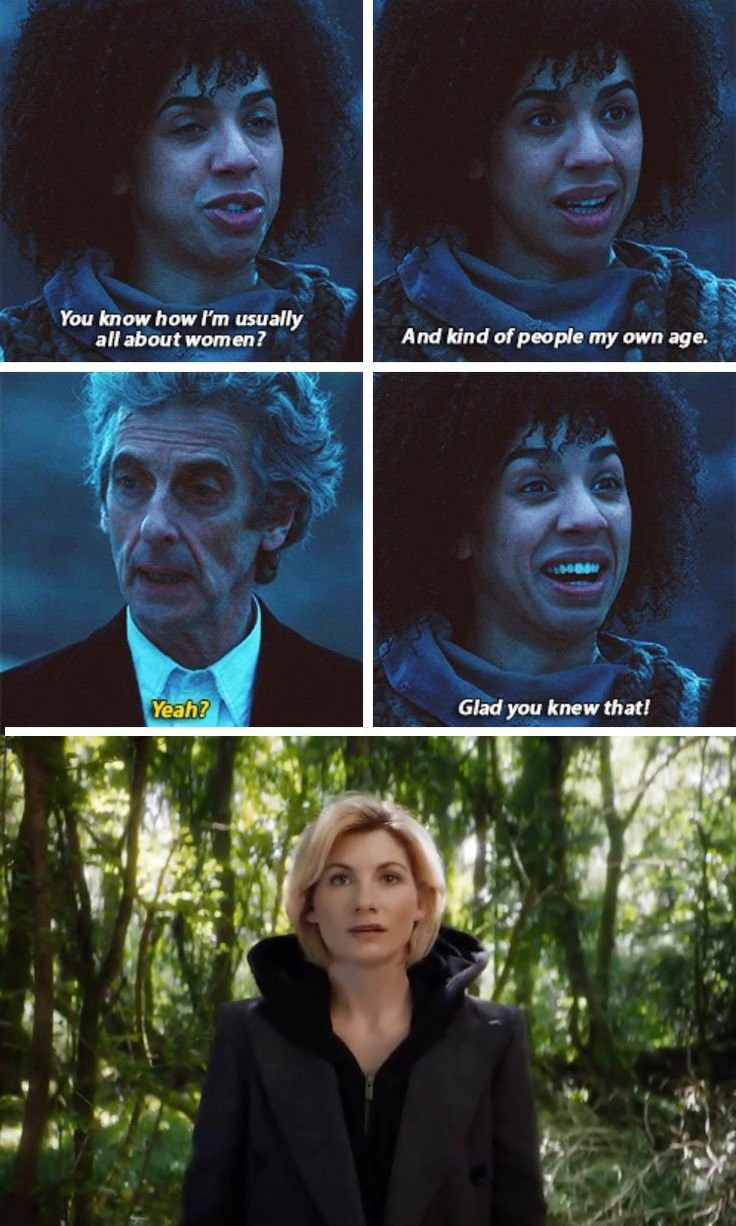 Photo by leviathan0999 with the username @leviathan0999,  July 23, 2017 at 2:30 PM and the text says 'Hmmm&hellip; #doctor  #who  #peter  #capaldi  #jodi  #whittaker  #pearl  #mackie  #bill  #potts'