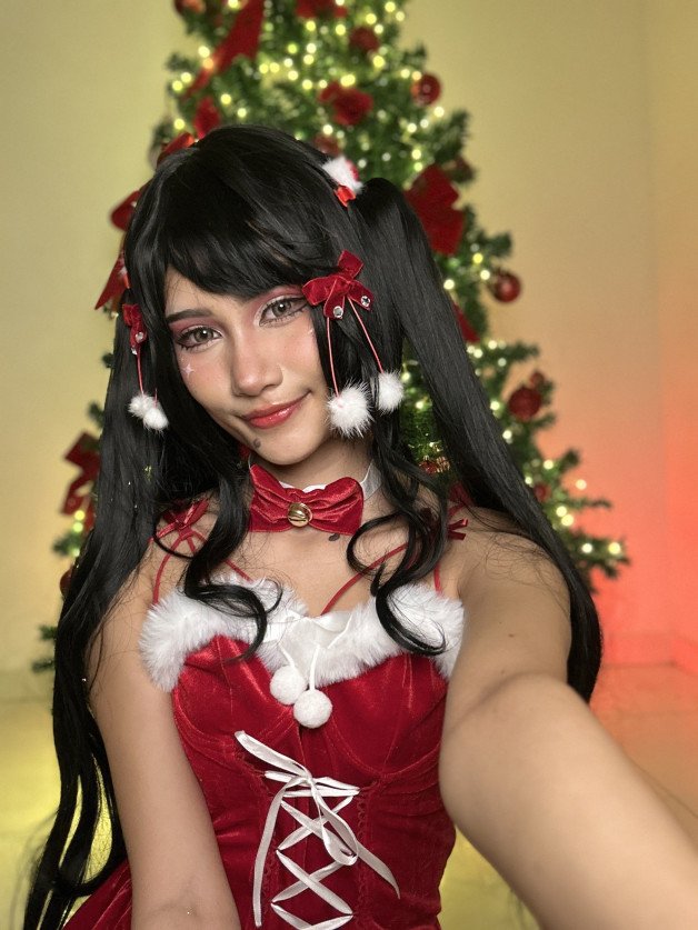 Photo by Mimi Chan with the username @petitemimichan, who is a star user,  December 19, 2024 at 12:35 PM. The post is about the topic Christmas is cumming! and the text says 'Does such a sexy Santa turn you on??🎅🔥'