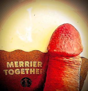 Album by Kontol2 with the username @Kontol2, who is a verified user,  December 1, 2024 at 4:06 PM. The post is about the topic Christmas is cumming! and the text says 'Christmas is merrier cumming together? #cock'