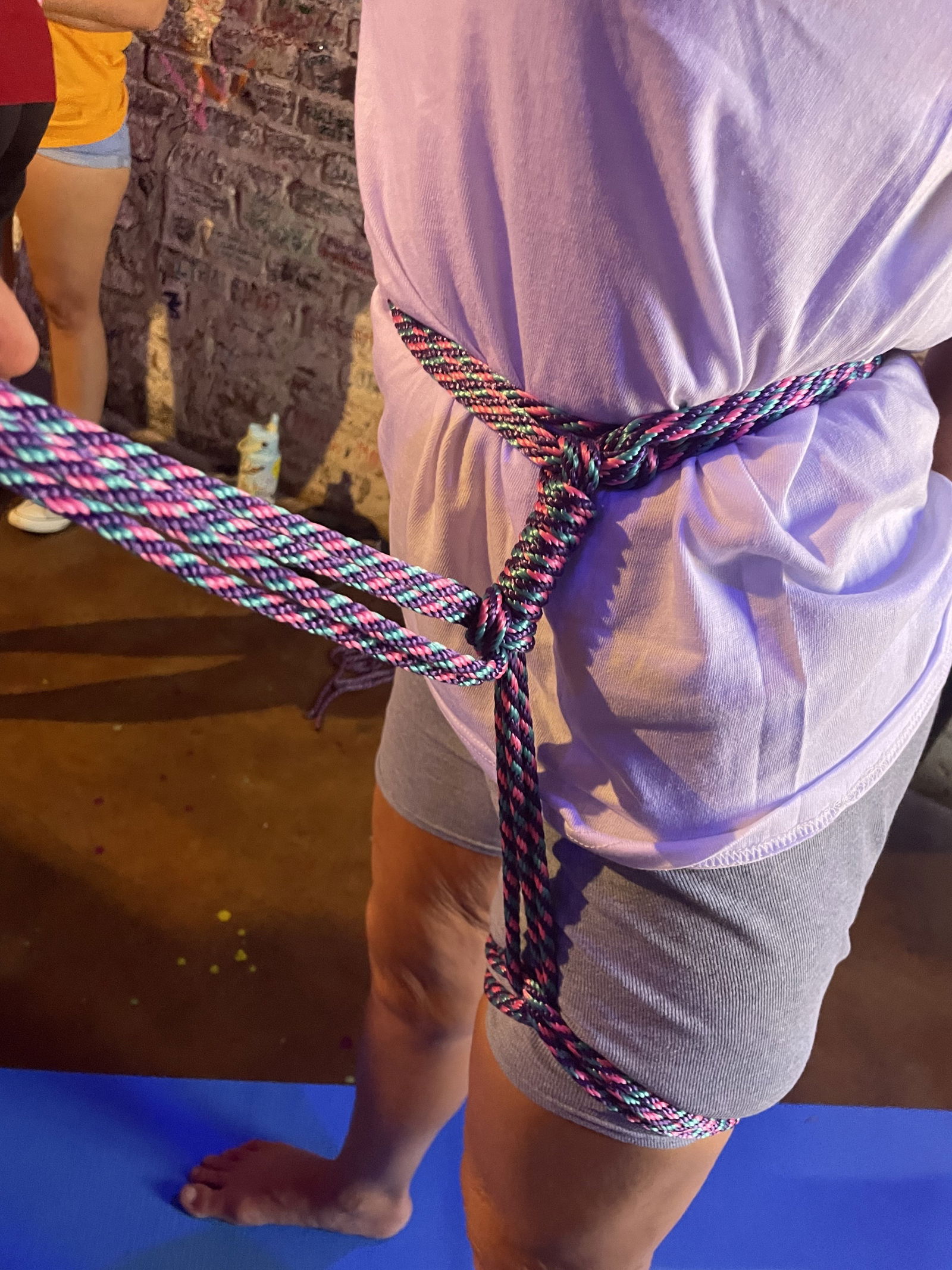 Album by SIRnSlut with the username @SIRnSlut, who is a star user,  July 27, 2024 at 9:06 PM. The post is about the topic Restrained or Forced and the text says 'Went to the Savannah, GA rope tying class today, knew the logic but not the knots!  thanks to Angel and Faye for the experience!  loved it!

#restrained #tiedup #couple #slut #sub #dom #love #bondage #rope #shibari #fetlife #rope #savannah'