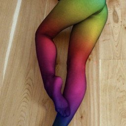 Photo by Ella Ford with the username @EllaFordBooks, who is a verified user,  January 2, 2022 at 8:20 PM. The post is about the topic Pantyhose and the text says '"I call them my Skittles pantyhose," she said, lifting her top coquettishly to ensure I could see the majestic curve of her bottom in her nylons.
"Oh, why?" I asked, feeling my heartbeat quicken.
She smiled and licked her lips. "Because they make you want..'