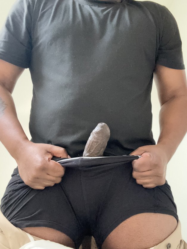 Photo by Dadbod2020 with the username @Dadbod2020, who is a verified user,  November 19, 2024 at 2:41 AM. The post is about the topic Black Gay Porn and the text says 'Throbbing for you'